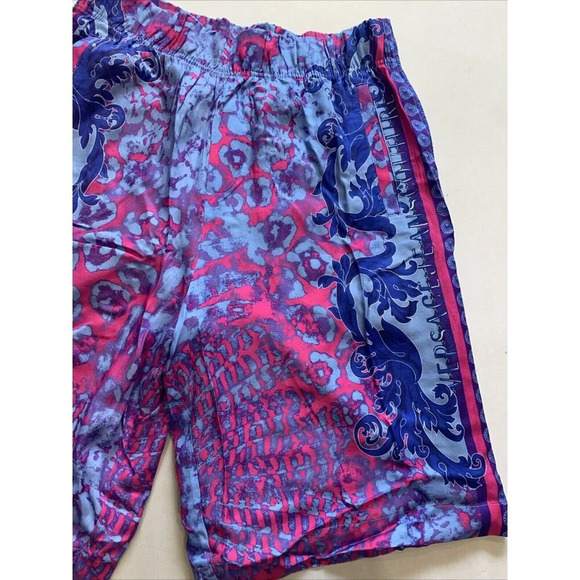 Versace Jeans Couture Men's Blue Twill Panel Printed Shorts IT 48 US 32 NWT - Picture 3 of 15